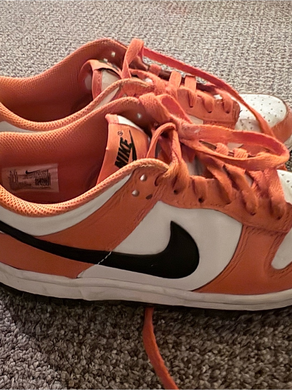 Nike Dunk Low Orange, White & Black Low-Top Sneakers
